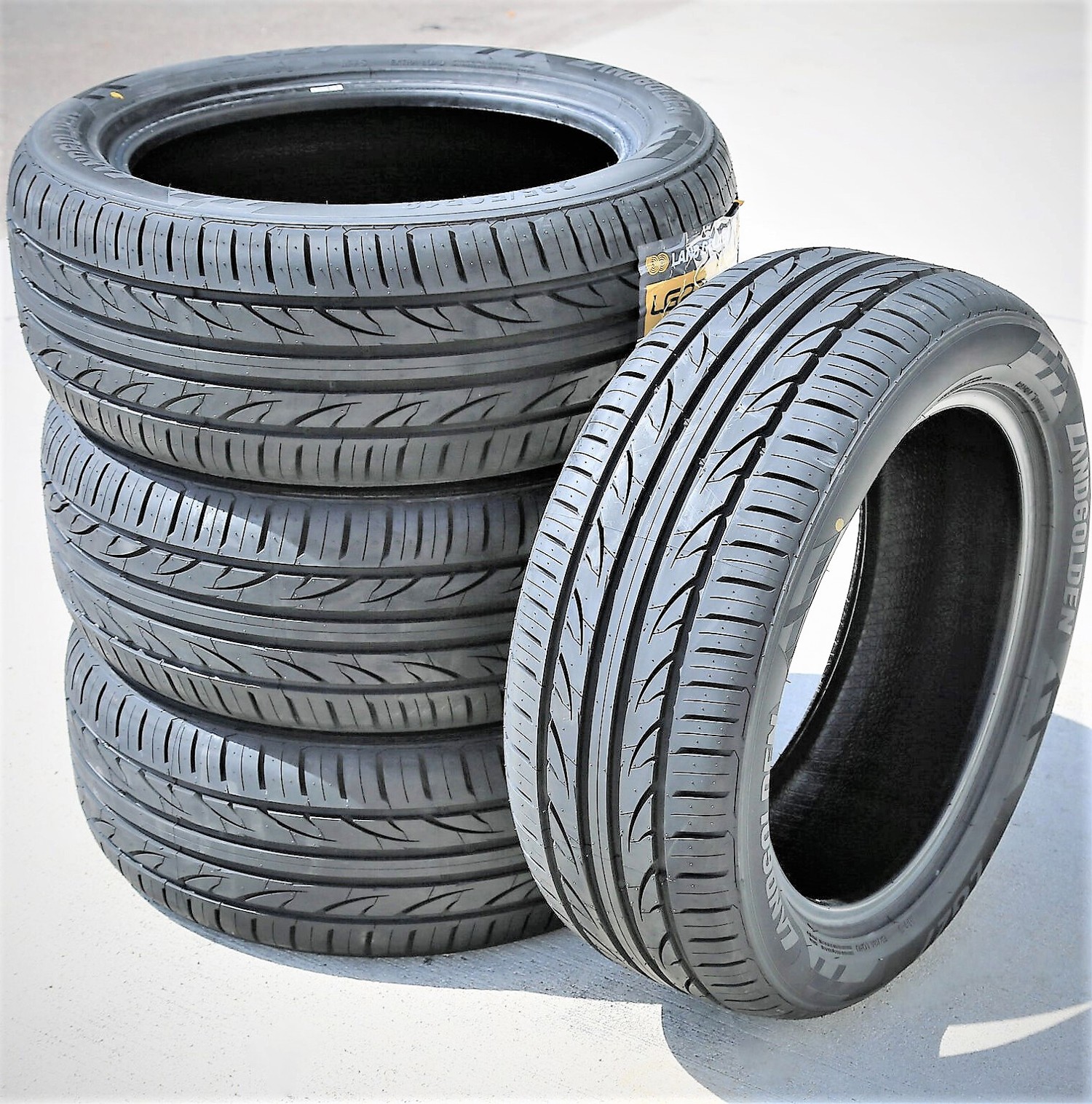 4 New Landgolden LG27 2x 225/45R18 ZR 95W XL 2x 255/35R18 ZR 94W XL AS A/S Tires