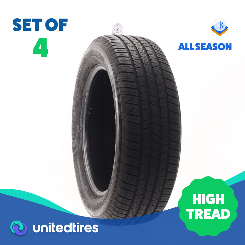 Set of (4) Used 245/60R20 Michelin Defender LTX M/S 107H – 8/32