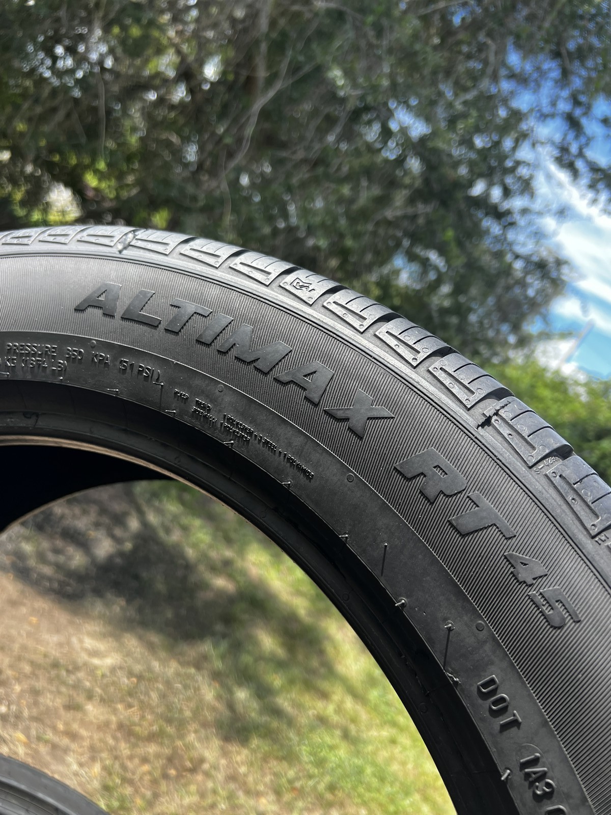 1 Tire General Altimax RT45 235/55R20 102H DOT.0124 9/32 NO Patch
