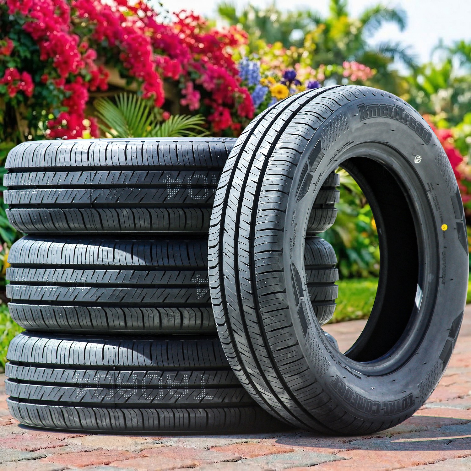 4 Tires Ameritread Total Comfort 185/65R15 88H AS A/S All Season