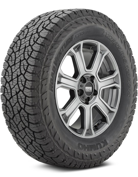 Kumho Road Venture AT52 255/70R16 111T SL BW Tire (QTY 2) 2290003 2557016