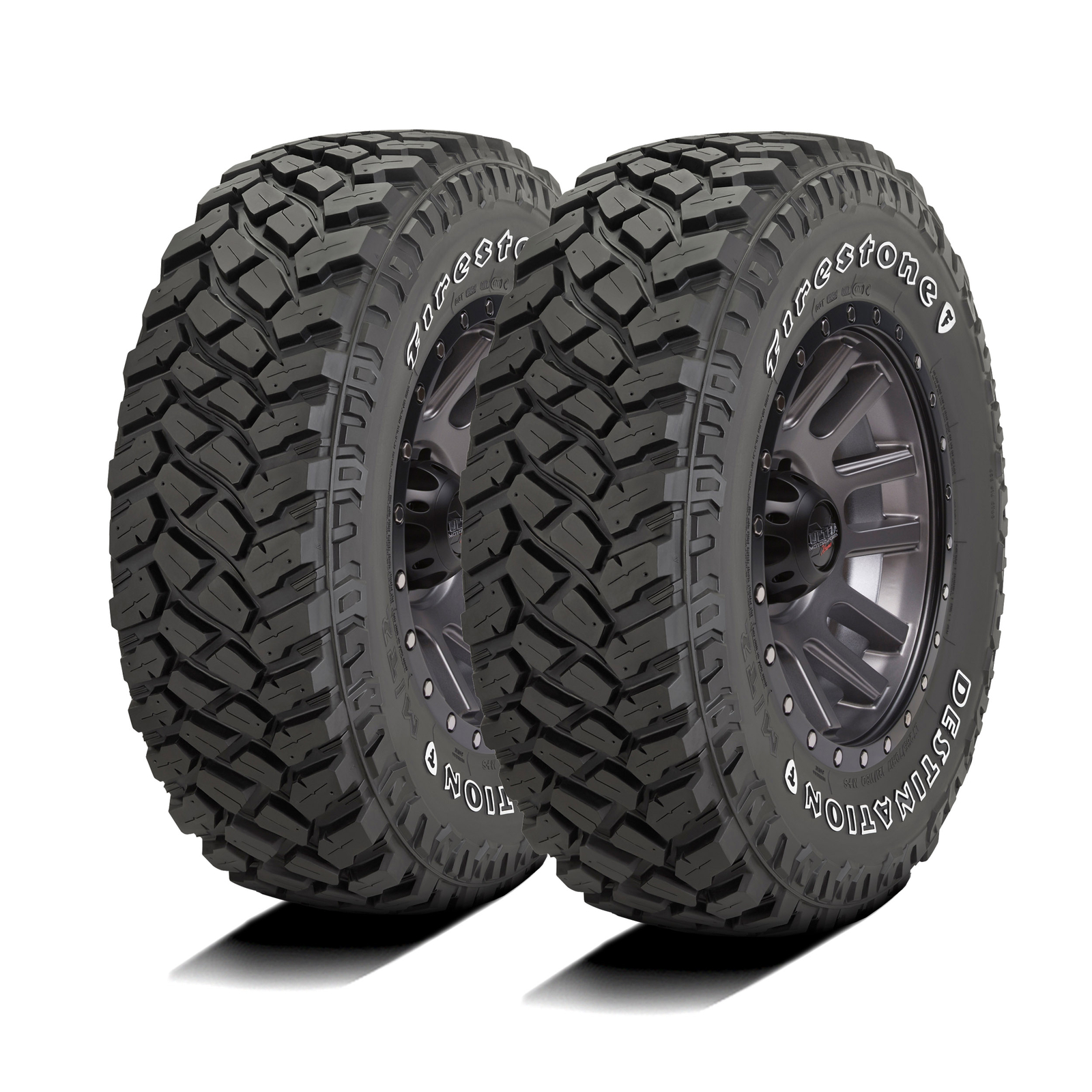 2 Tires LT 33X12.50R15 Firestone Destination M/T2 MT Mud Load C 6 Ply
