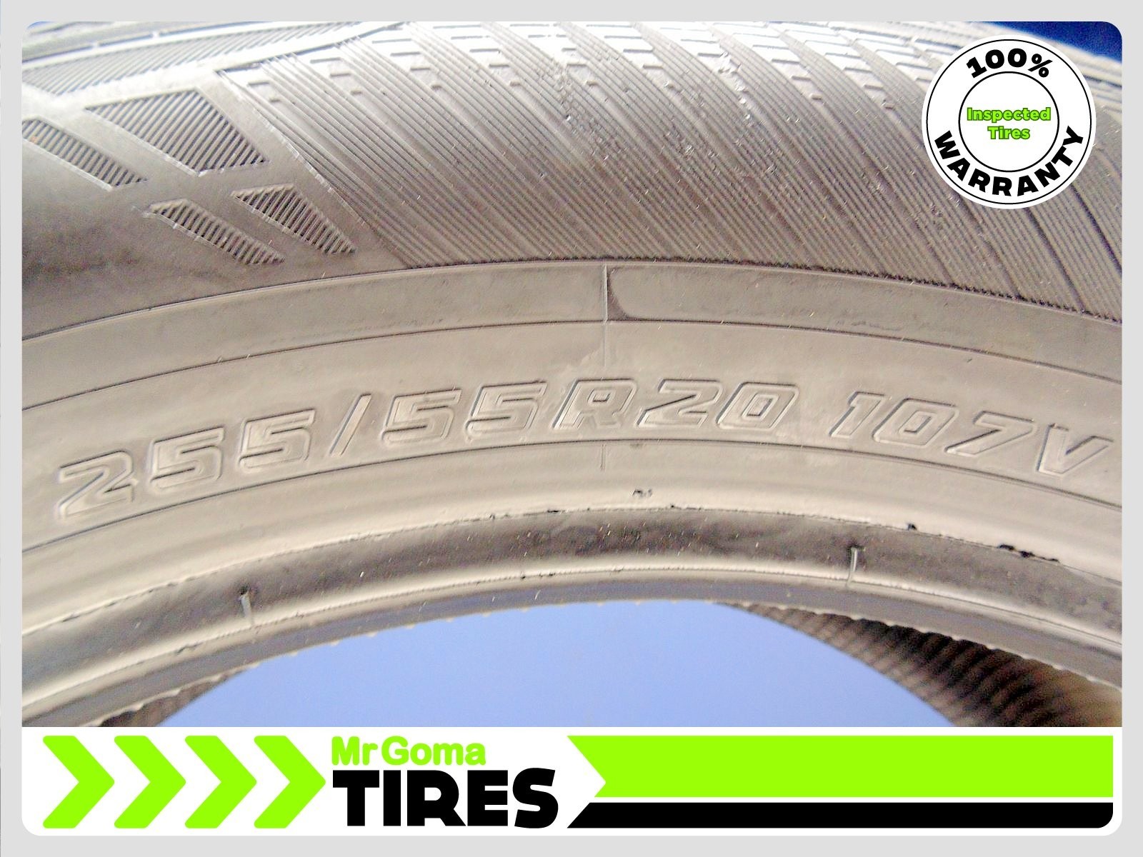 2 YOKOHAMA GEOLANDAR X-CV G057 255/55R20 USED TIRES 9.1/32 TREAD 107V 2555520