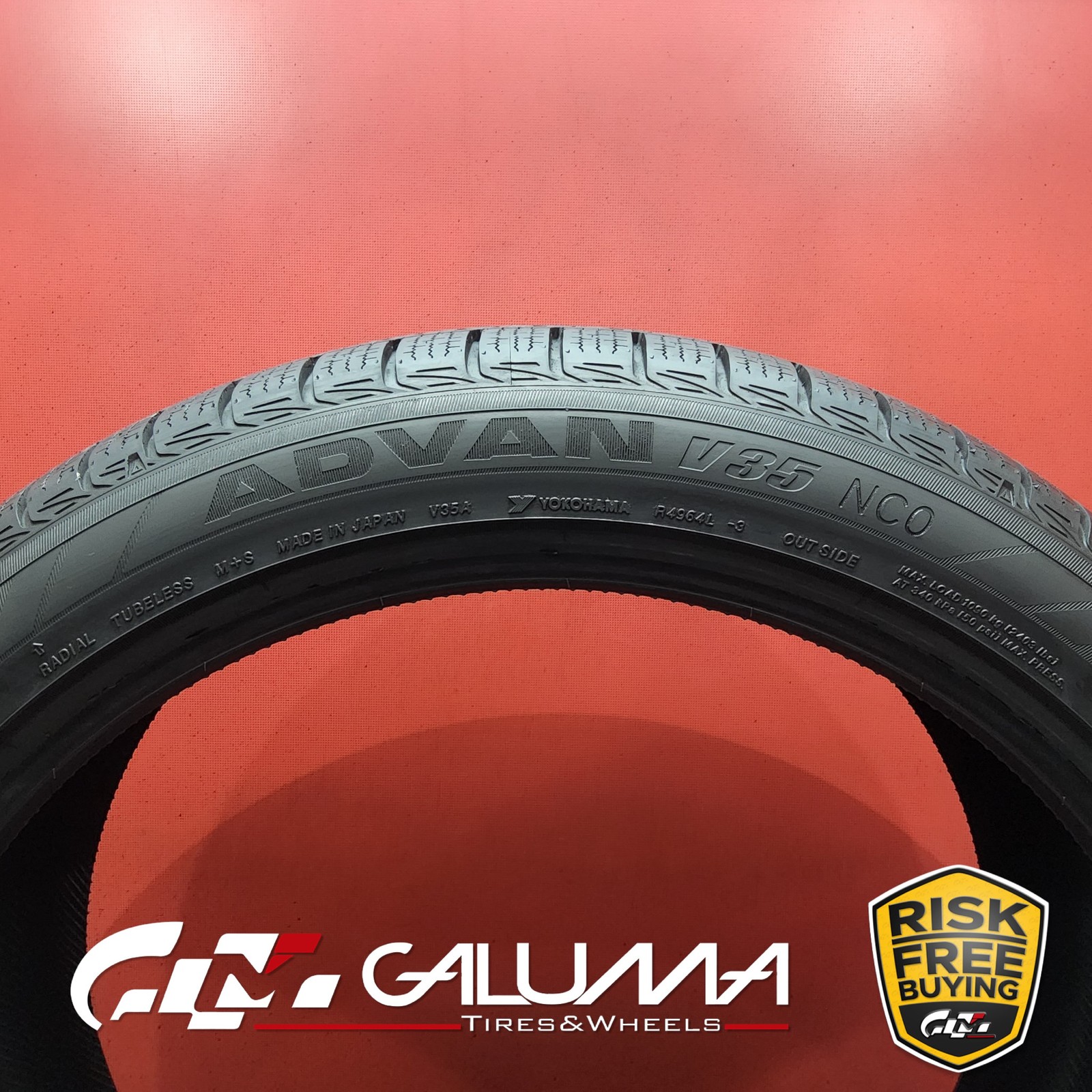 1 (One) Tire LikeNEW Yokohama Advan V35A XL 315/35R22 315/35/22 3153522 #90121