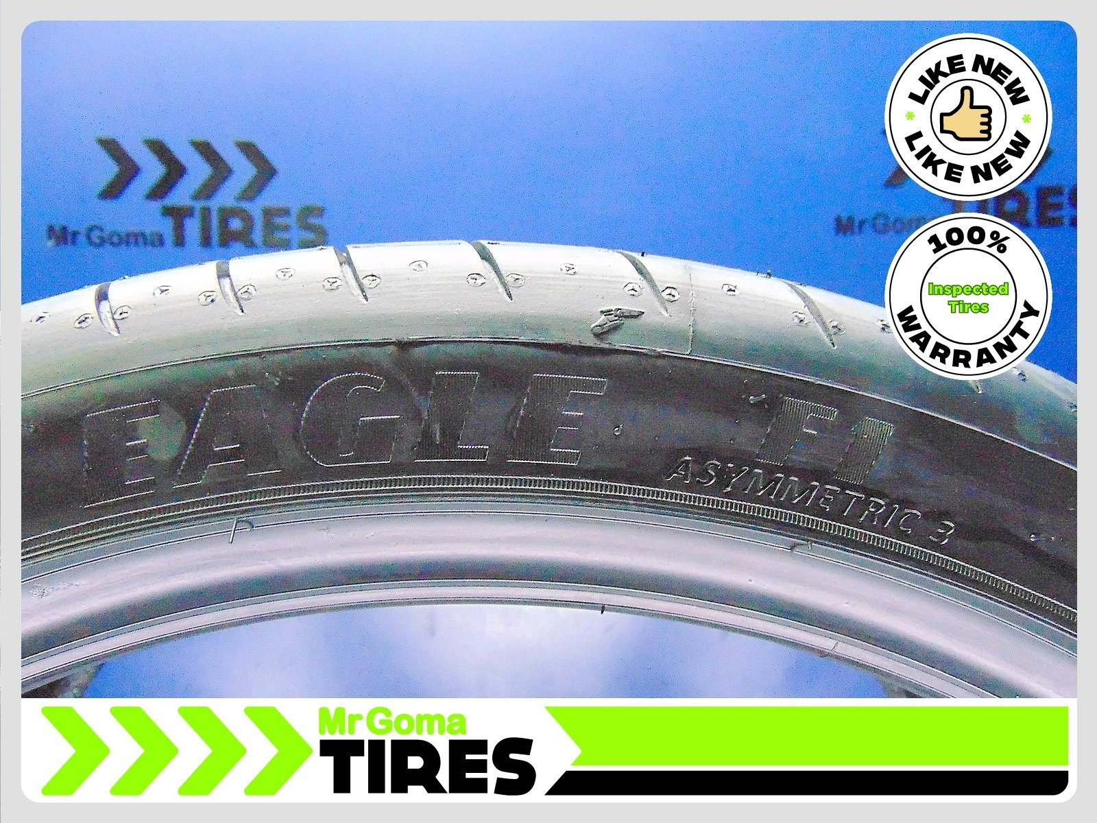 1 GOODYEAR EAGLE F1 ASYMMETRIC 3 NA0 XL 305/30ZR21 USED TIRE 79% LIFE 3053021