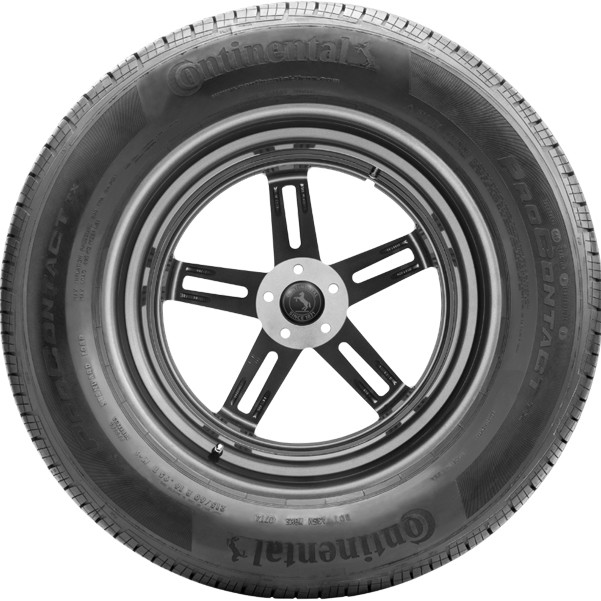 (QTY 4) 165/65R15 Continental Pro Contact TX 81T SL Black Wall Tires