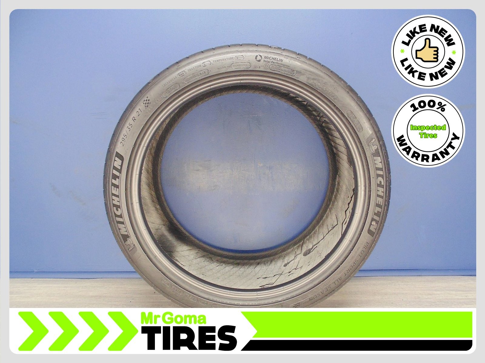 1 MICHELIN PILOT SPORT A/S 4 MO1 XL 295/35R21 USED TIRE 8.3/32 TREAD 2953521