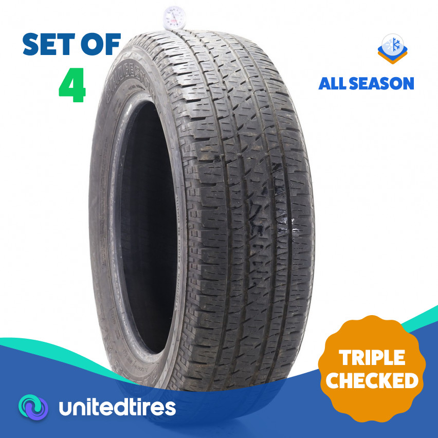 Set of (4) Used 245/60R20 Bridgestone Dueler H/L Alenza Plus 107H – 6-6.5/32