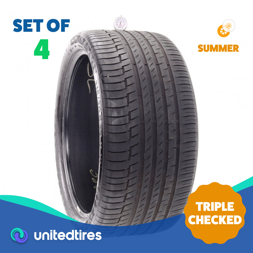 Set of (4) Used 315/30R22 Continental PremiumContact 6 107Y – 7.5/32