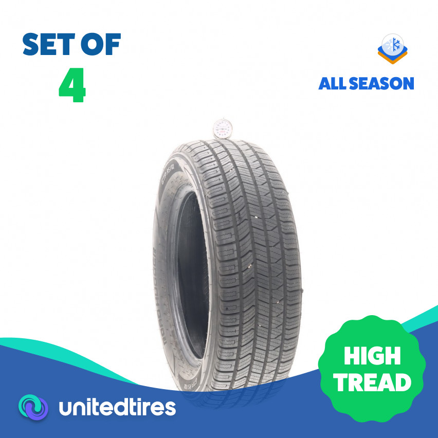 Set of (4) Used 205/60R16 Road Hugger GTP AS/02 92V – 10.5/32