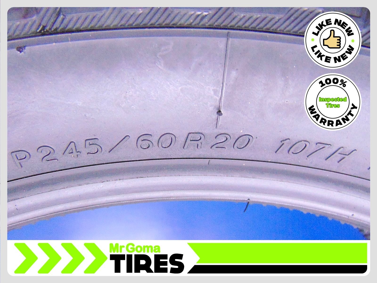 Set of 2 Yokohama Geolandar G96B P245/60R20 Used Tires 9.2/32 107H – 2456020