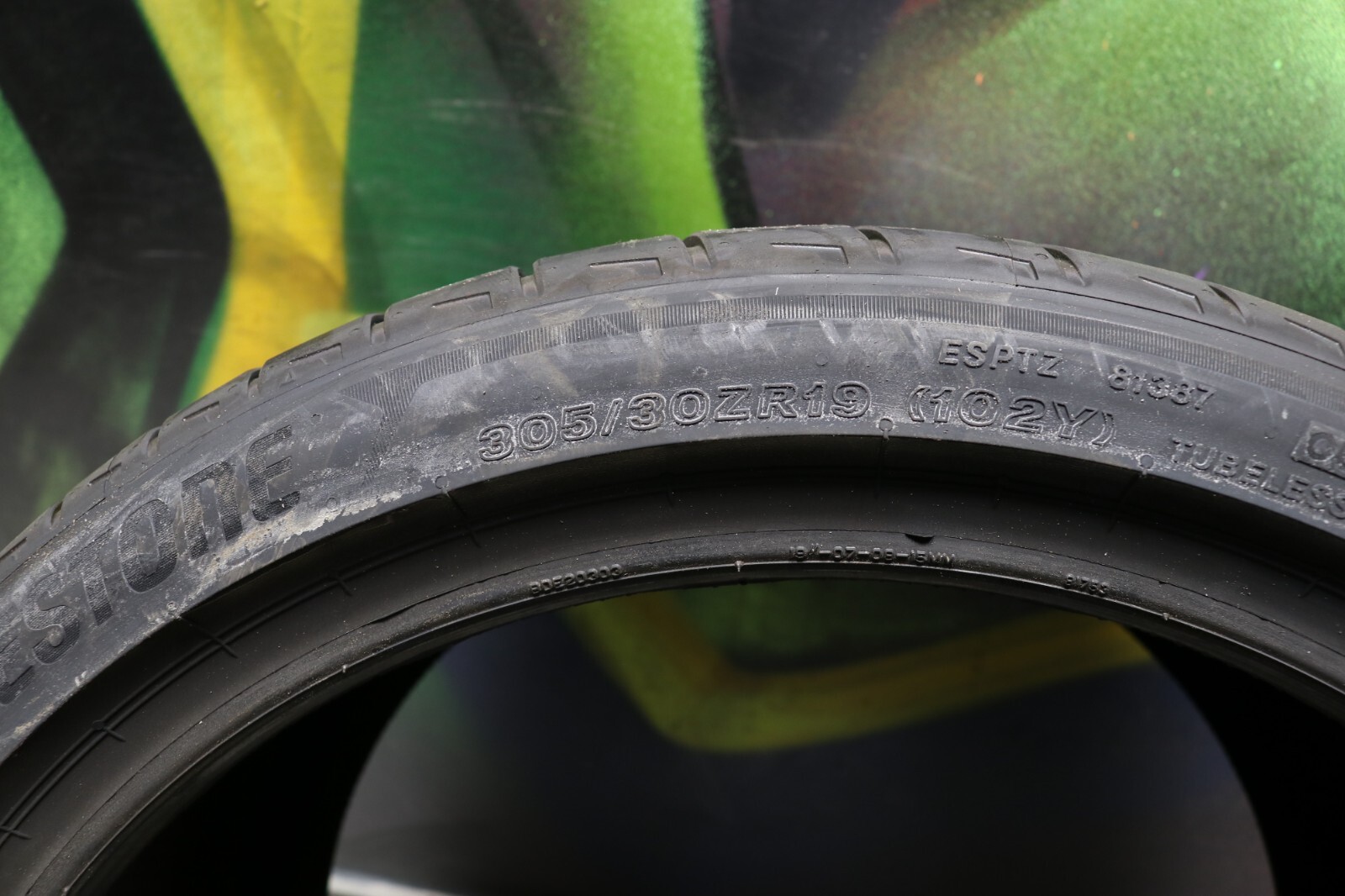 Set of 2 New 305/30ZR19 Bridgestone Potenza Sport – 102Y – 7.5/32