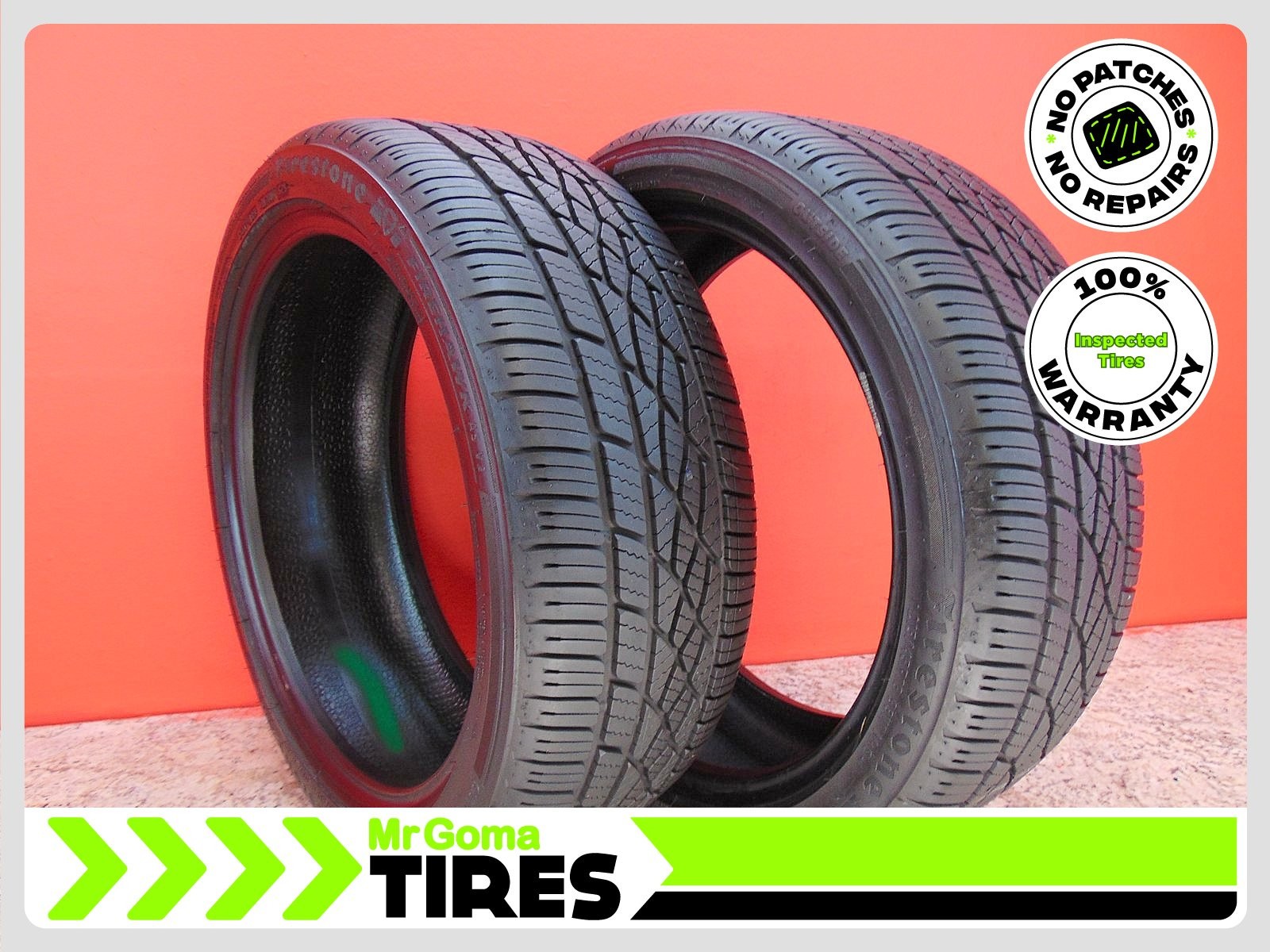 2 FIRESTONE FIREHAWK A/S V2 XL 215/45R18 USED TIRES 8.2/32 TREAD 2154518