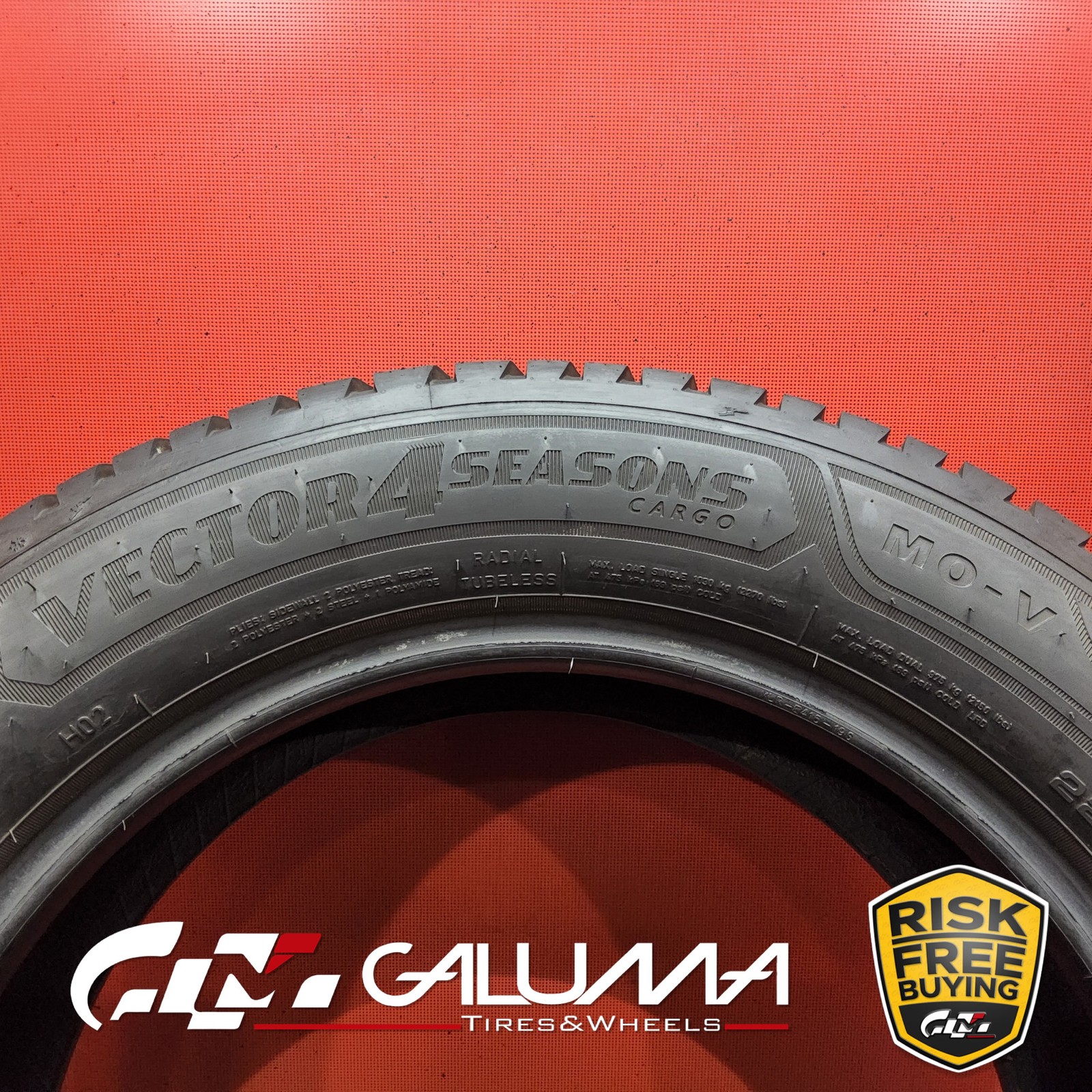 1X Tire Brand NEW Goodyear Vector 4 Seasons CargoMO-V 225/55R17C 109/107H #94067