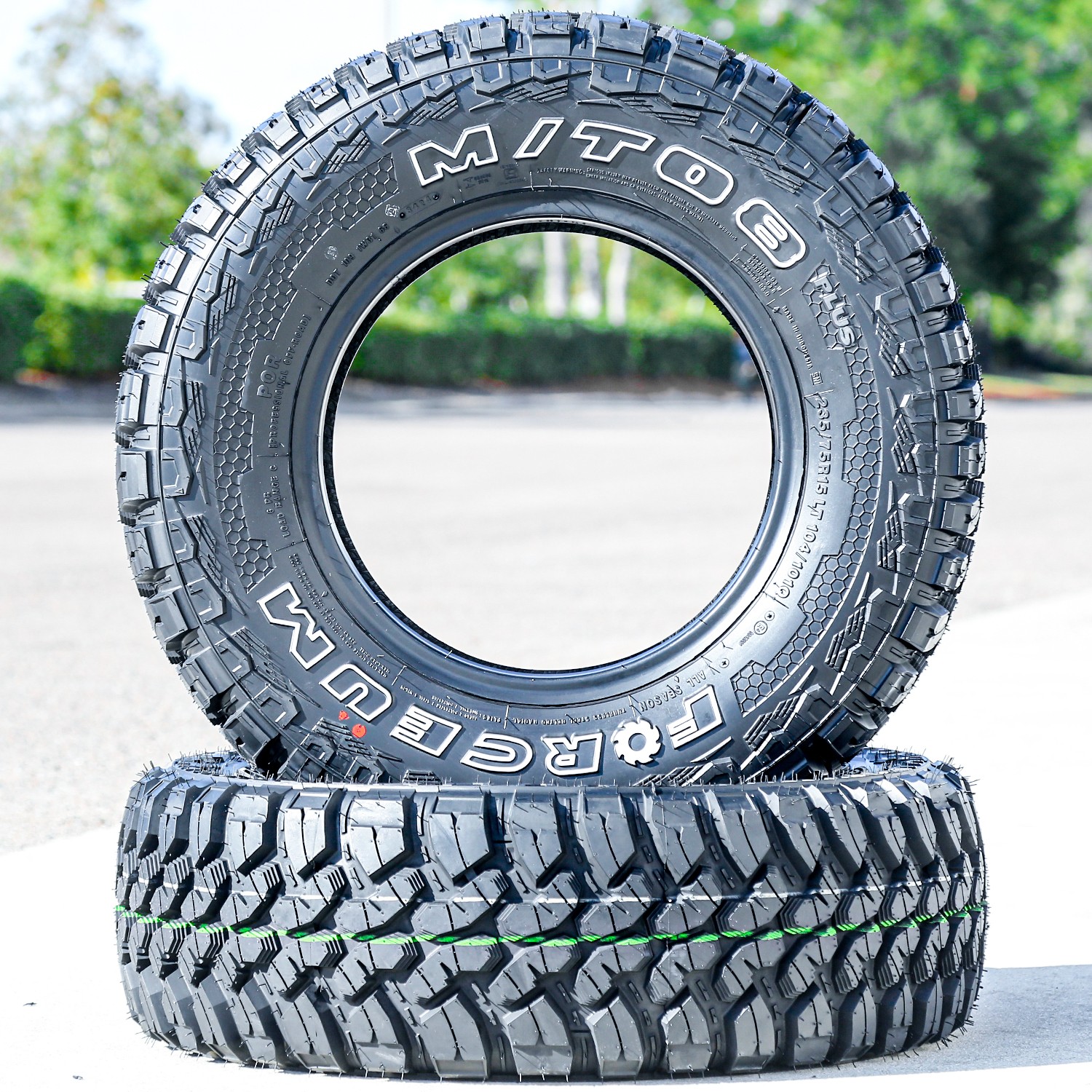4 Tires LT 235/75R15 Forceum M/T 08 Plus MT Mud Load C 6 Ply (OWL)