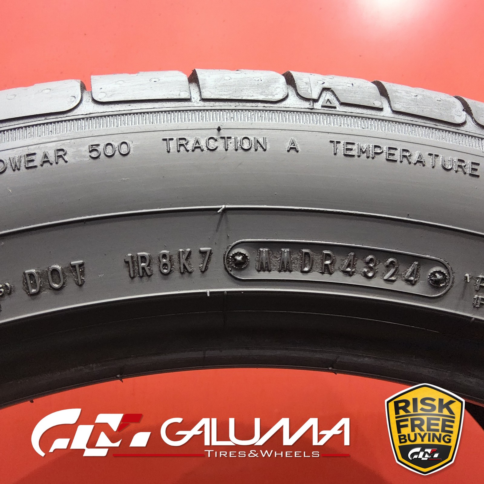 Set of 4 Tires Falken Azenis FK460 A/S 255/45ZR20 & 285/40ZR20 No Repairs #95618