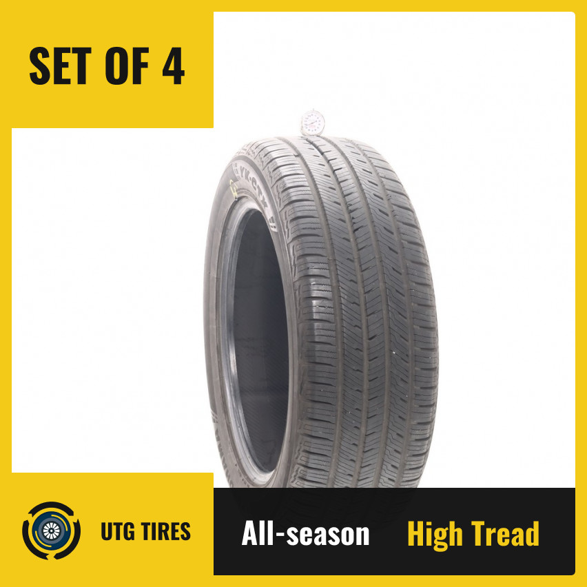 Set of (4) Used 255/55R20 Yokohama YK-CTX 110H – 9.5-10.5/32