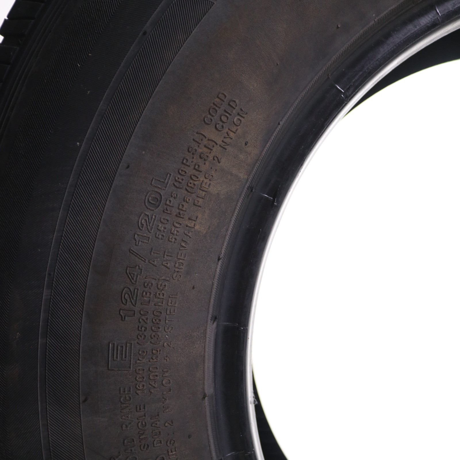 Set of 4 Used ST 235/80R16 Castle Rock Radial ST226 – 124/120L 7.5/32 No Repairs