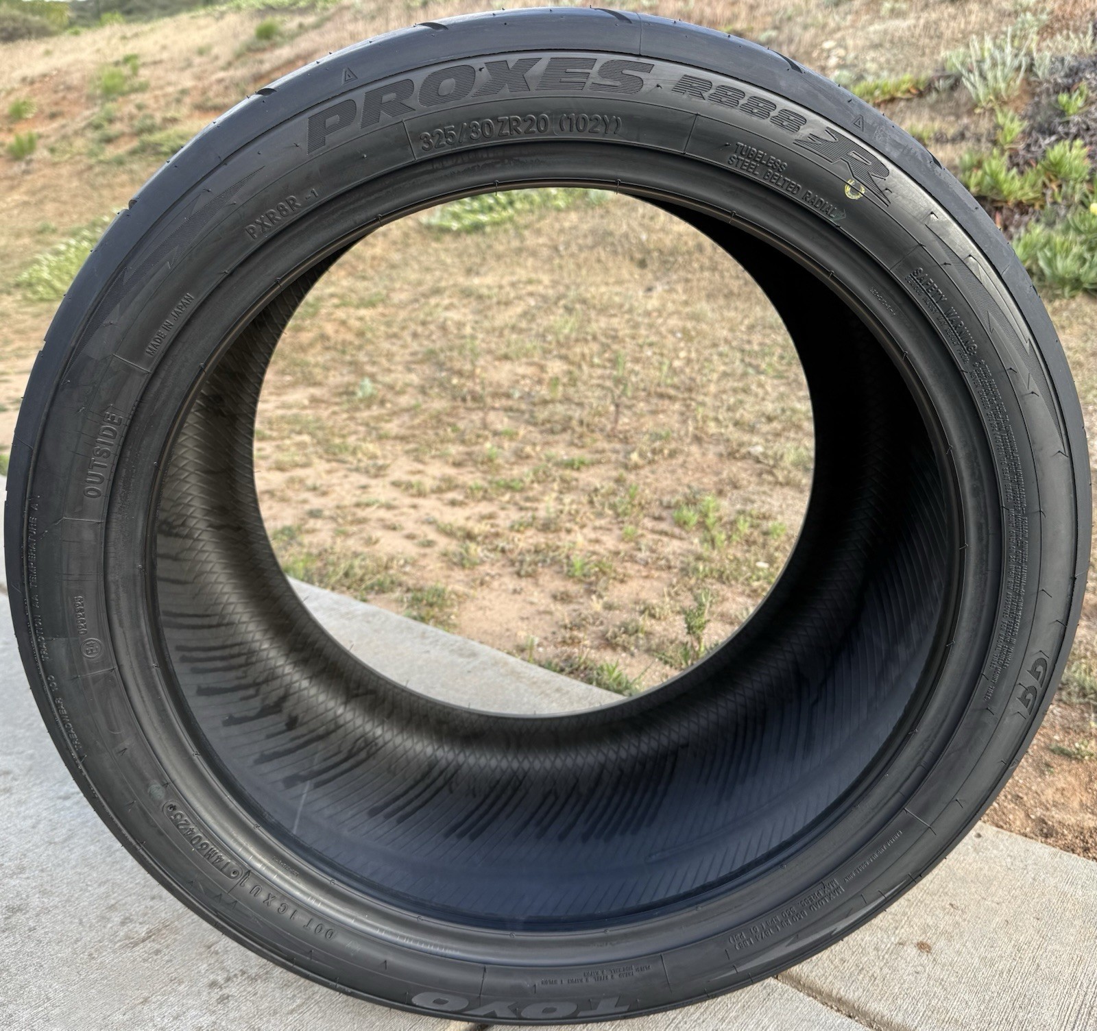 TWO BRAND NEW 325/30ZR20 (102Y) Toyo R888R Streetable Track & Competition Tires