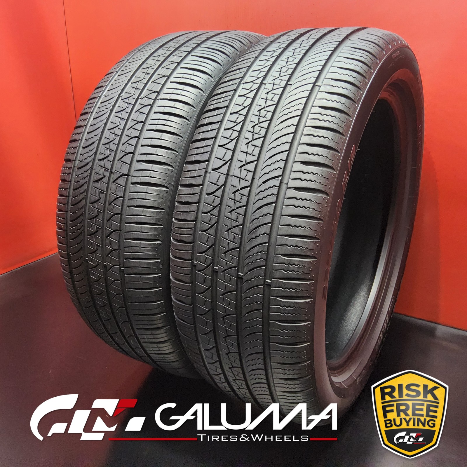 2 Tires LikeNEW Pirelli Scorpion Zero A/S (ELECT) RFT 235/50R19 No Repairs 96068