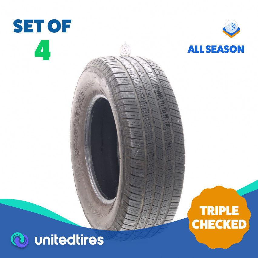 Set of (4) Used 265/70R17 Michelin Defender LTX M/S 115T – 6-7/32