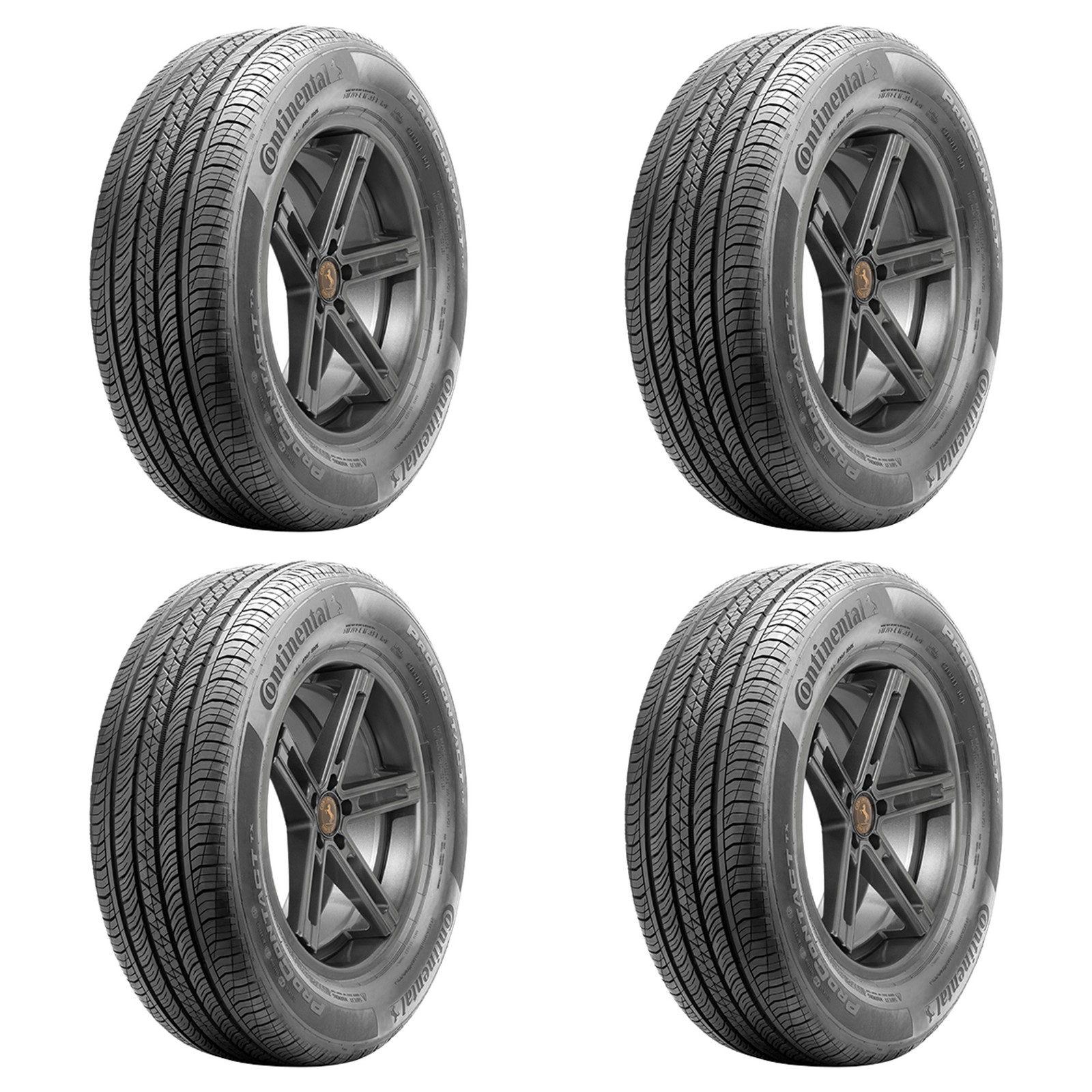 4 New Continental ProContact TX 205/60R16 92H A/S All Season Tires 2056016