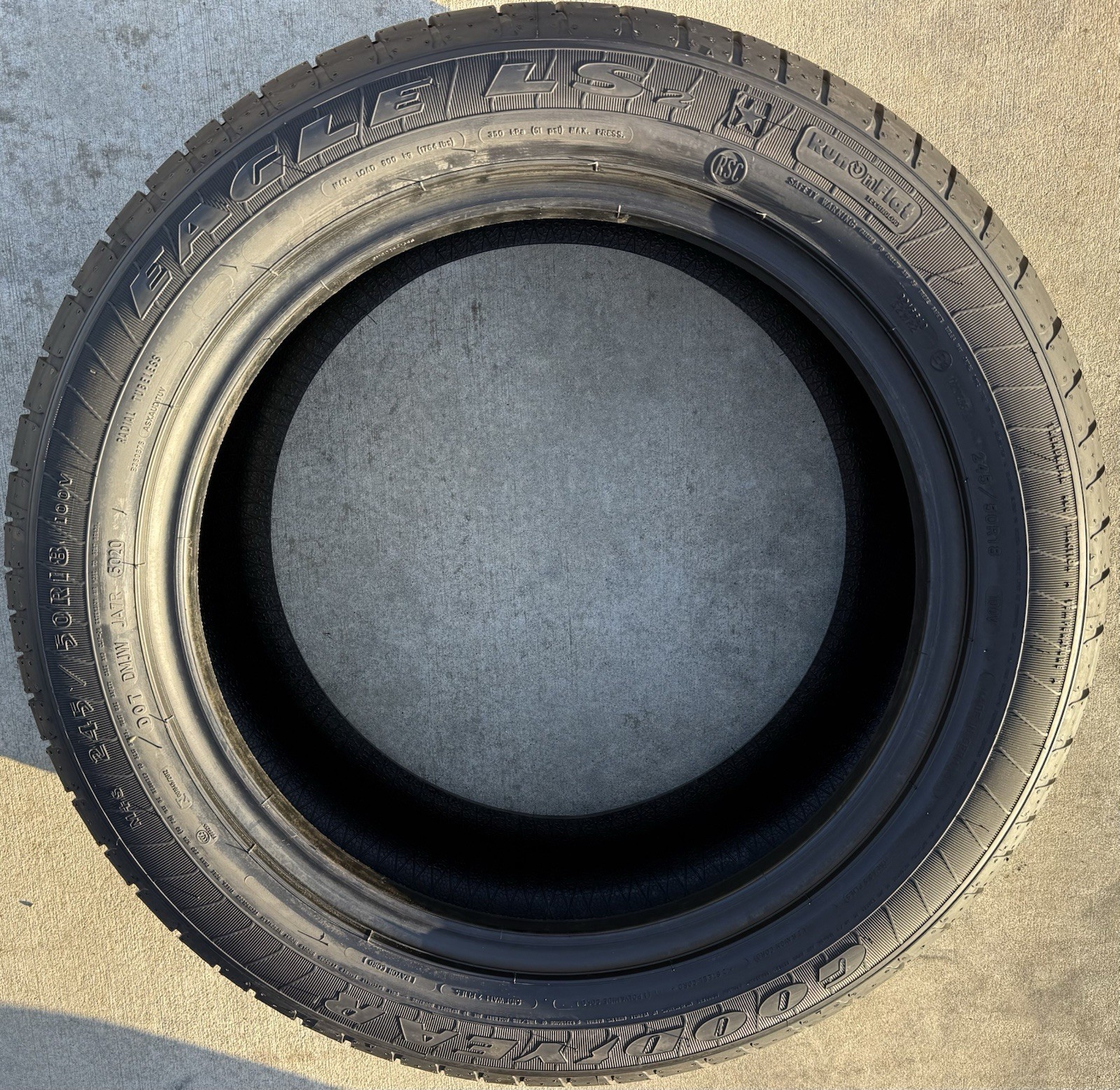 FOUR BRAND NEW 245/50R18 Goodyear Eagle LS2 All Season ★ BMW Run Flat ROF Tires