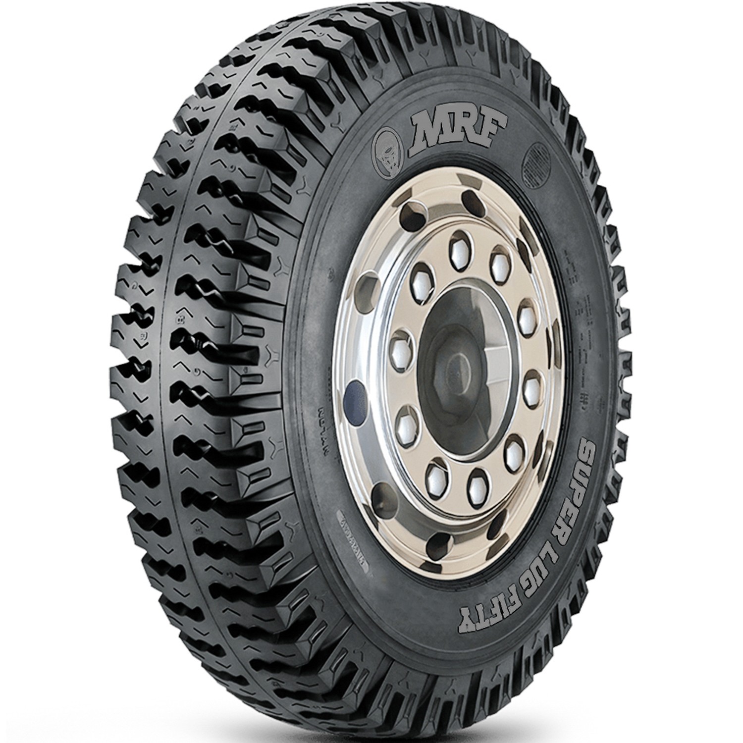 2 MRF Superlug 7-15 113/109L F 12 Ply (TT) Light Truck Tires