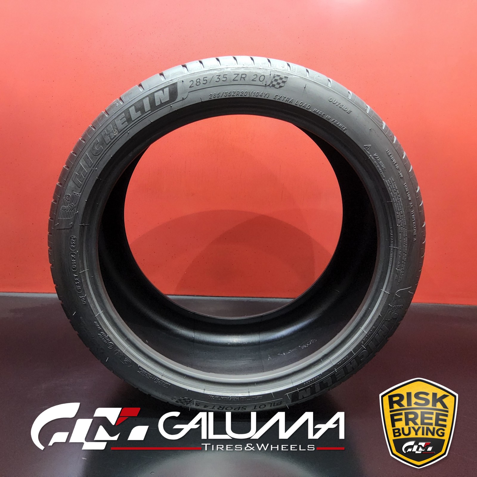 1 Tire LikeNEW Michelin Pilot Sport 4S ★ XL 285/35ZR20 2853520 No Repairs #96074