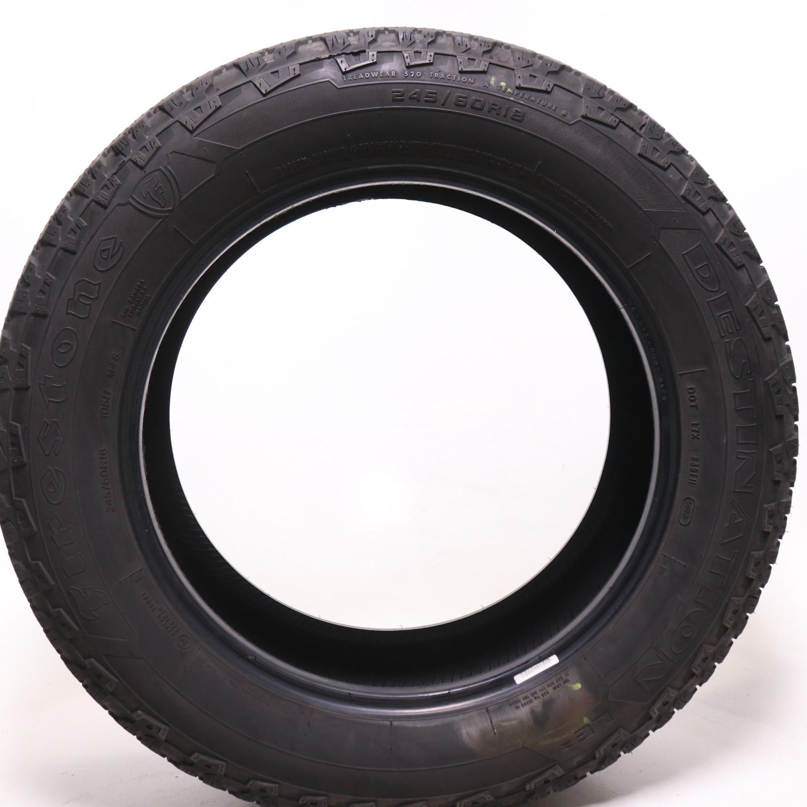 Set of 2 Used 245/60R18 Firestone Destination LE2 – 105H – 6.5-7/32