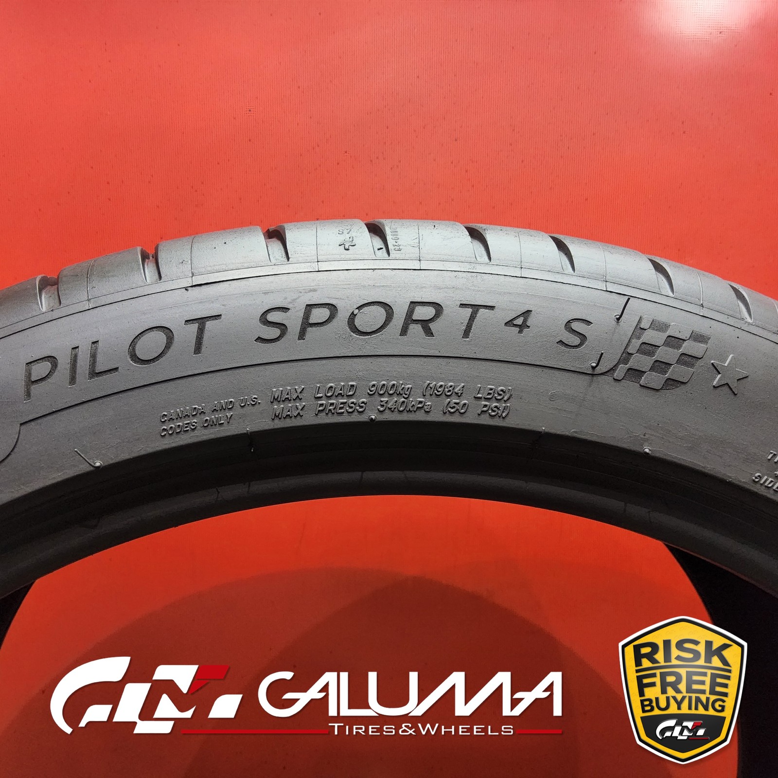 1 Tire LikeNEW Michelin Pilot Sport 4S ★ XL 285/35ZR20 2853520 No Repairs #96074