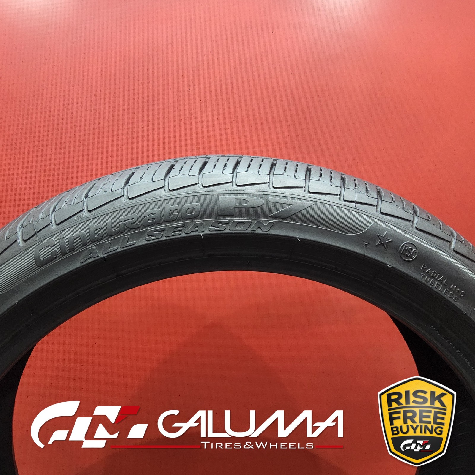 1 (One) Tire Pirelli Cinturato P7 All Season ★ Run Flat 225/40R18 No Patch 91102