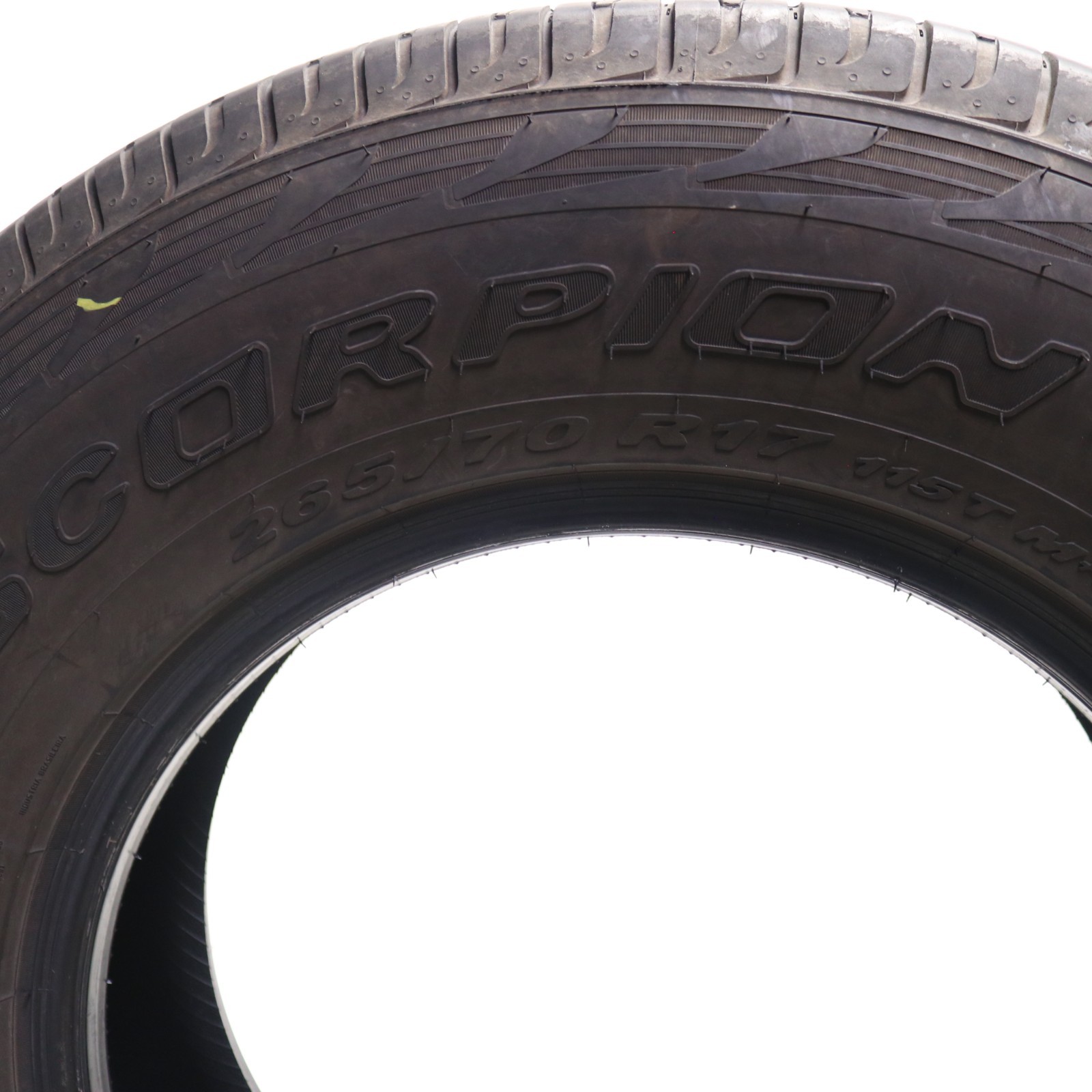 Set of 2 Used 265/70R17 Pirelli Scorpion ATR – 115T – 7.5-8/32 No Repairs