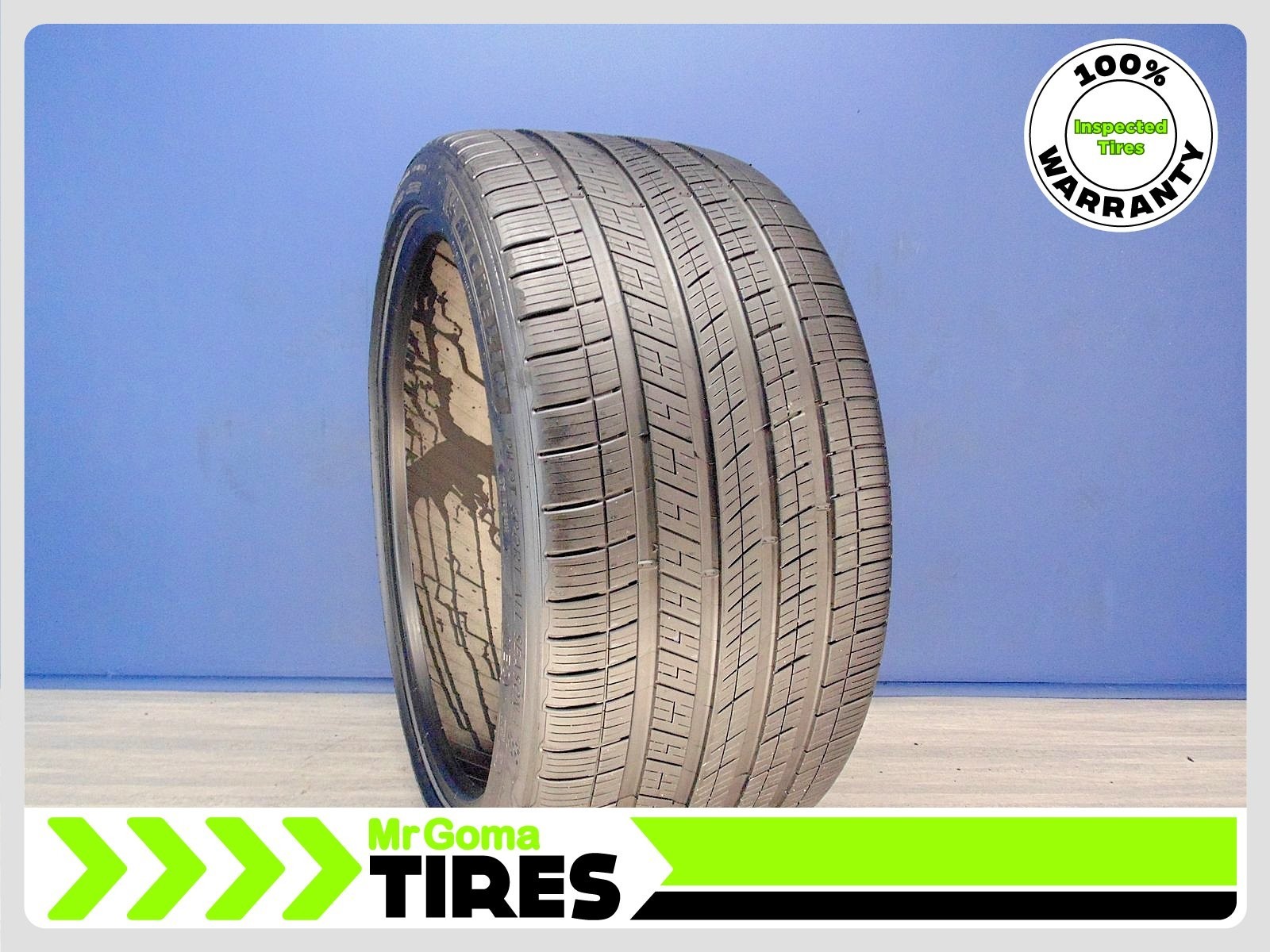 1 MICHELIN PILOT SPORT A/S 4 NEO 295/35R21 USED TIRES 7.0/32 TREAD 103V PORSCHE