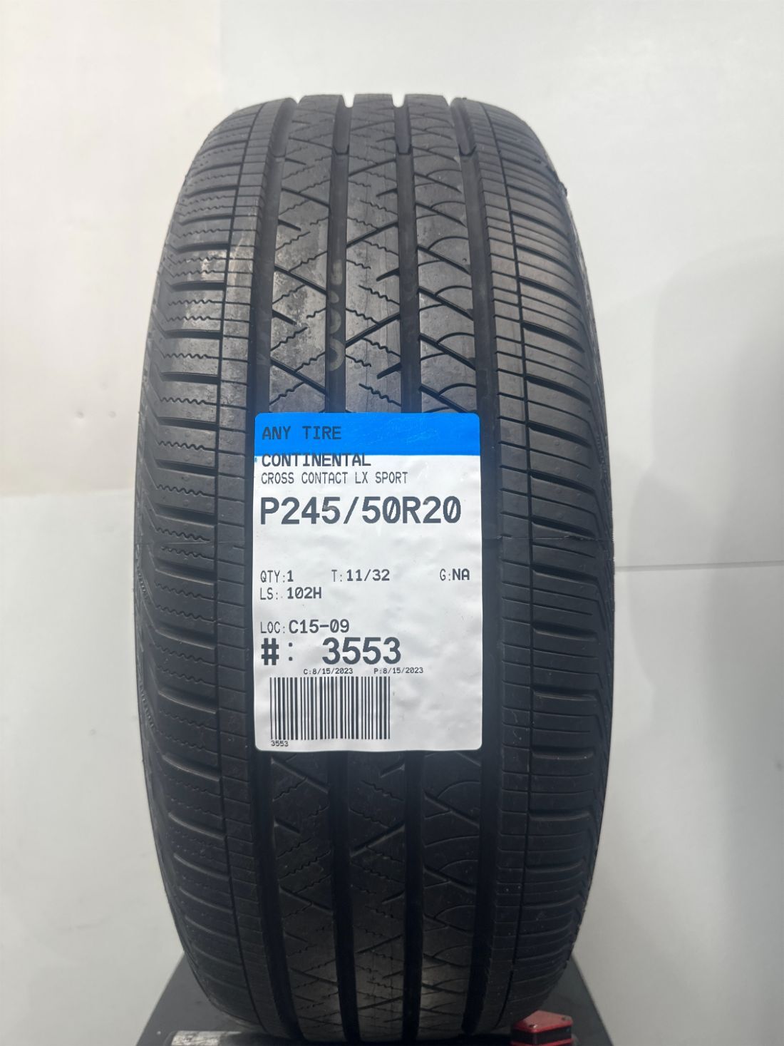 1 Continental Cross Contact LX Sport Used P245/50R20 2455020 245/50/20 11/32