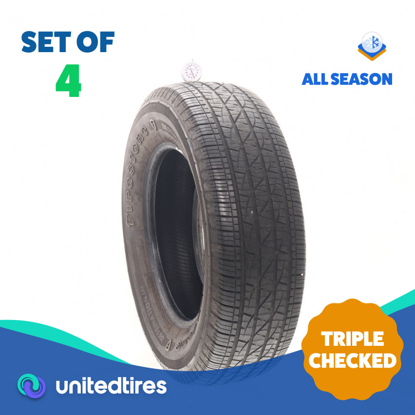 Set of (4) Used 245/70R17 Firestone Destination LE3 110T – 6-7/32