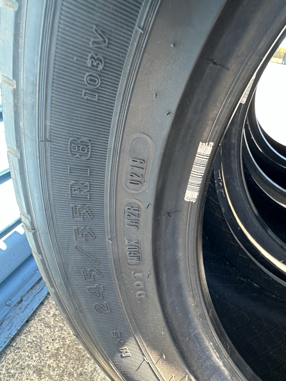 GOODYEAR EAGLE RS-A POLICE 245 /55 R18 103V SL VSB FC NEW NEVER MOUNTED HI-PERF
