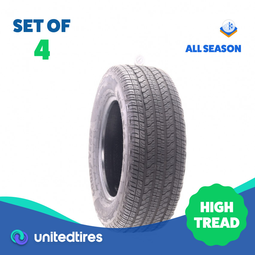 Set of (4) Used 255/65R17 Goodyear Wrangler Territory HT 110T – 8.5-10/32