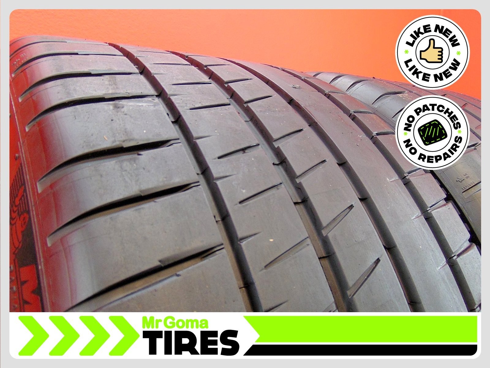 2 MICHELIN PILOT SPORT A/S 4S NAO XL 305/30ZR21 USED TIRES 9/32 TREAD 108V