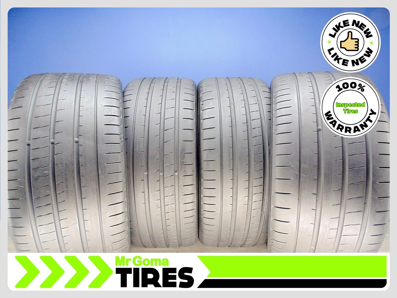 4 YOKOHAMA ADVAN SPORT V107 BMW X7 315/30ZR23 & 275/35R23 USED TIRES 8.1/32TREAD