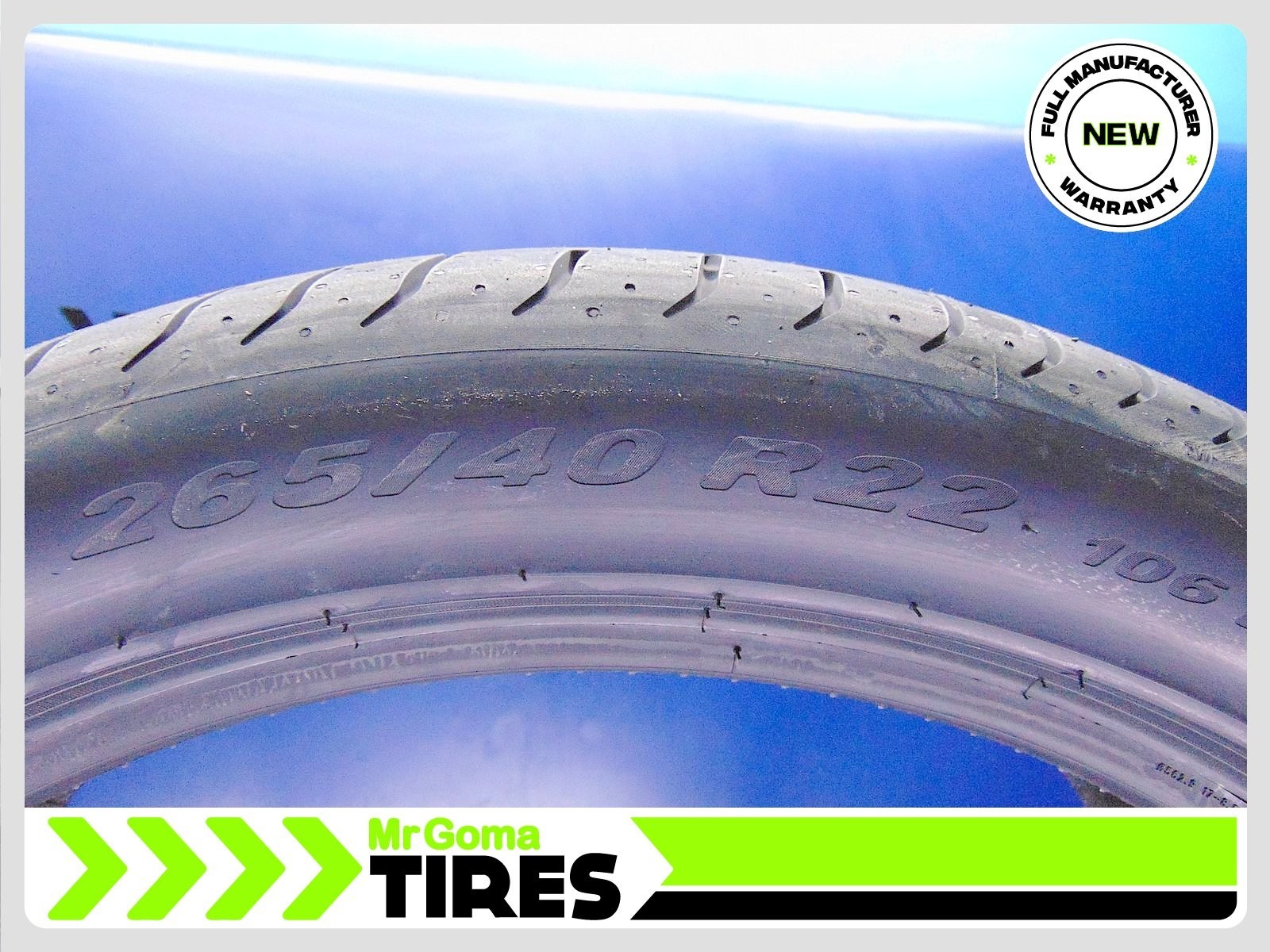 1 BRAND NEW 265/40R22 PIRELLI P ZERO J LR XL TIRE 2022 DOT 2654022 – LAND ROVER