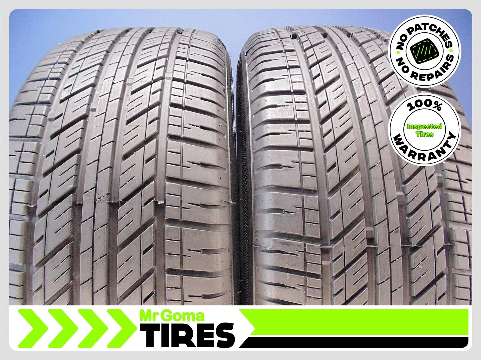 2 IROMAN RB-SUV XL 255/55R20 USED TIRES 8.8/32 TREAD 110H NO PATCHES 2555520