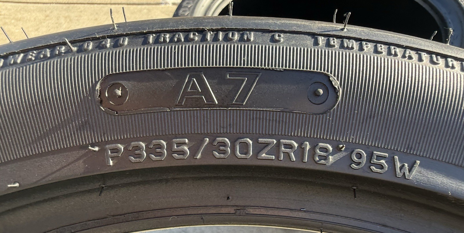Set of TWO BRAND NEW 335/30ZR18 95W Hoosier A7 Racing Tires Slicks P335/30ZR18