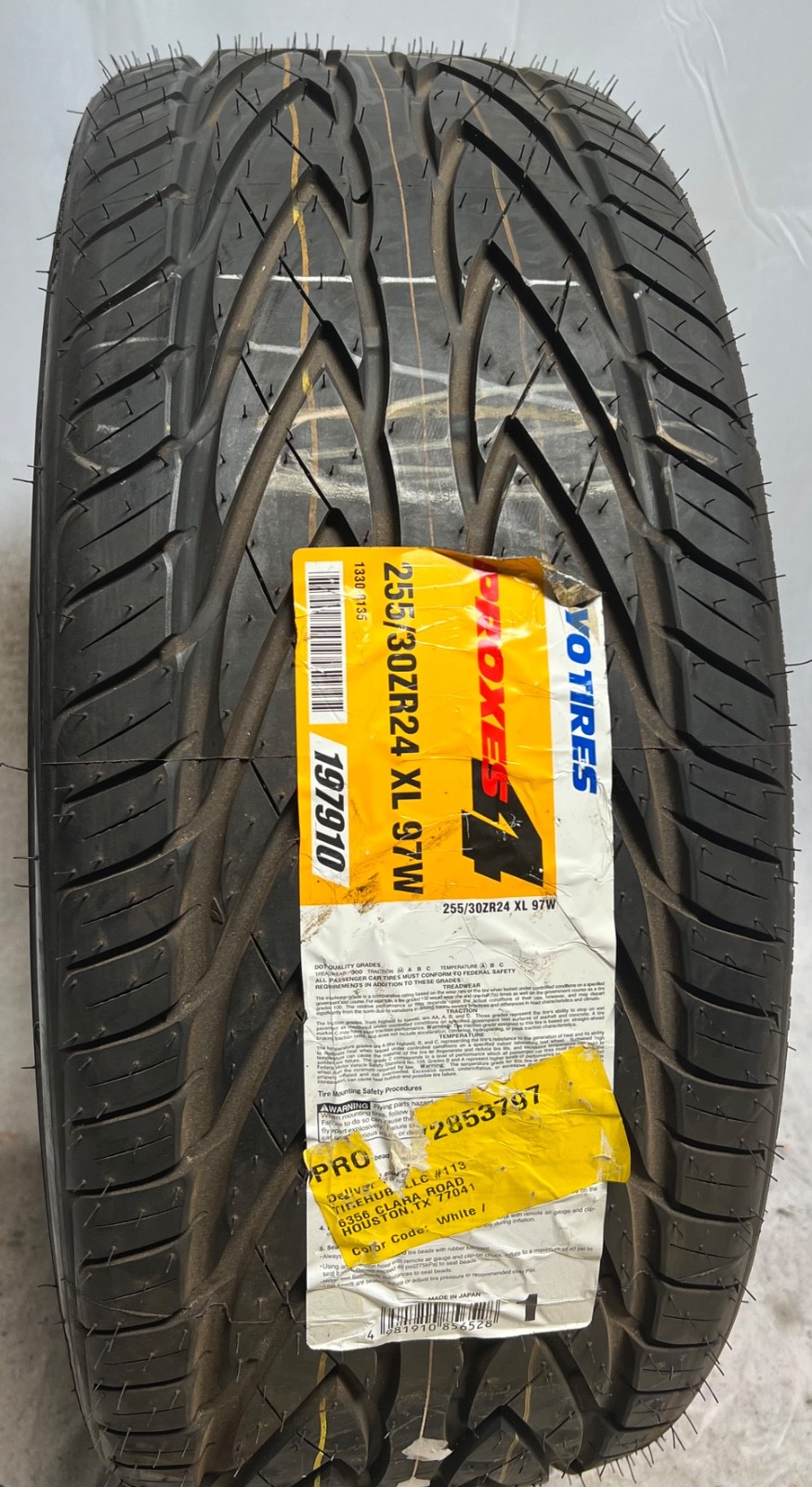 1 – NEW 255/30ZR24 XL (97W) Toyo Proxes 4 – 7019