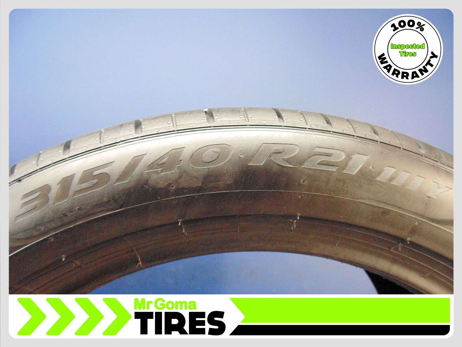2 PIRELLI P ZERO PZ4 MO 315/40R21 USED TIRES 6.8/32 TREAD MERCEDES PZERO 3154021