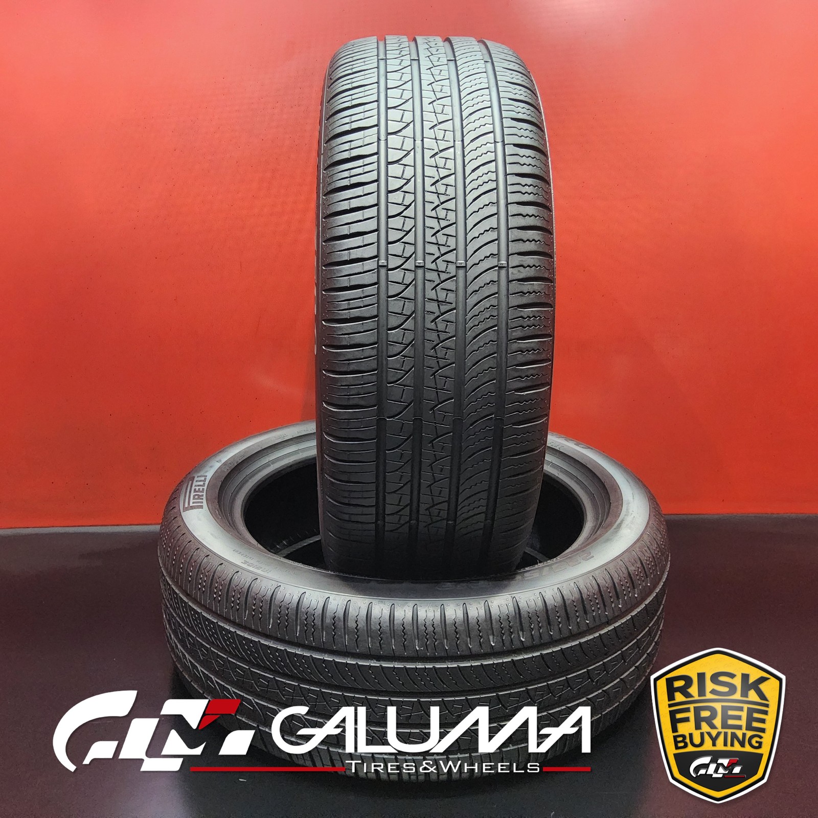 2 Tires LikeNEW Pirelli Scorpion Zero A/S (ELECT) RFT 235/50R19 No Repairs 96068