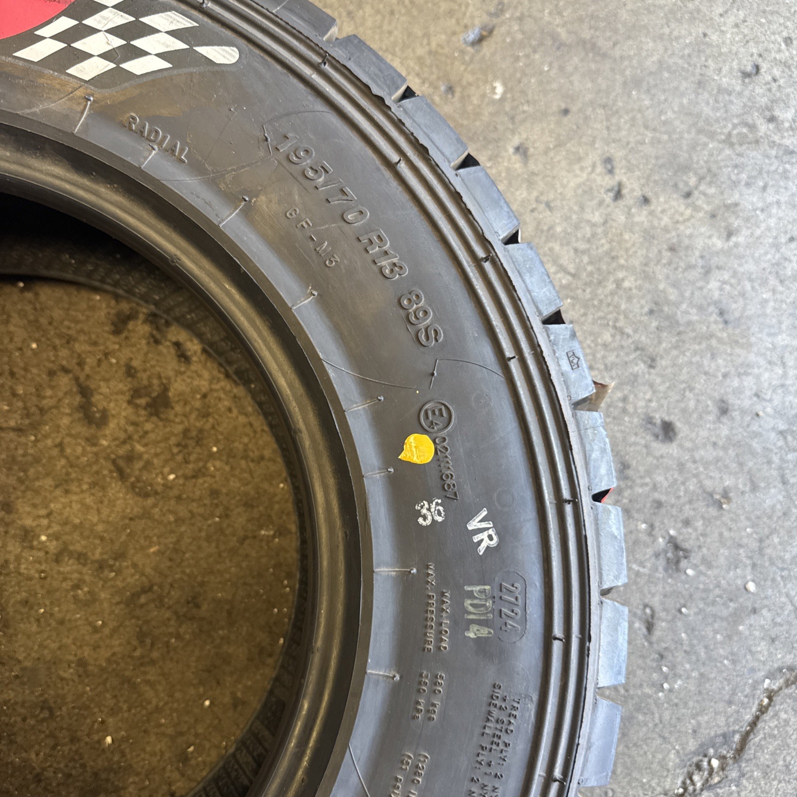 1New 195/70R13 MRF ZDM3 r 89S Motorsport tyres