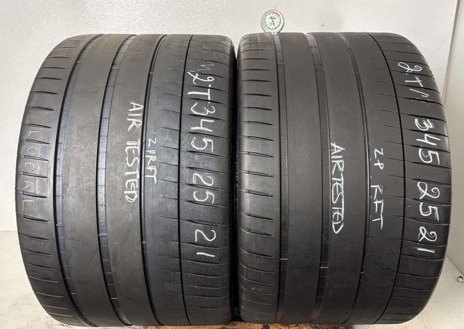 NO SHIPPING ONLY LOCAL PICK UP 2 Tires 345 25 21 Michelin Pilot Sport 4 S ZP RFT