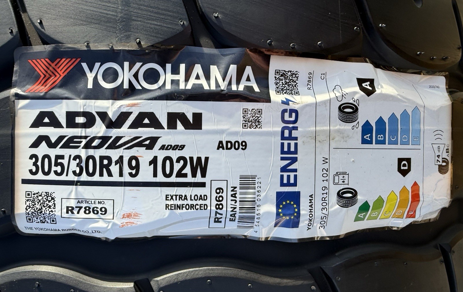 Set of TWO BRAND NEW 305/30R19 103W Yokohama ADVAN NEOVA AD09 Tires 3053019