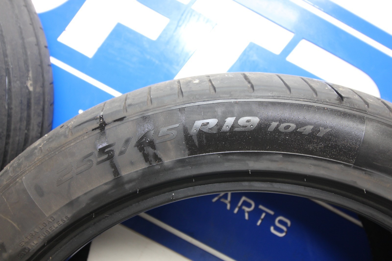 *USED* PIRELLI P ZERO 255/45R19 104Y TIRE TIRES PAIR (DOT 4021) 4/32NDS TREAD